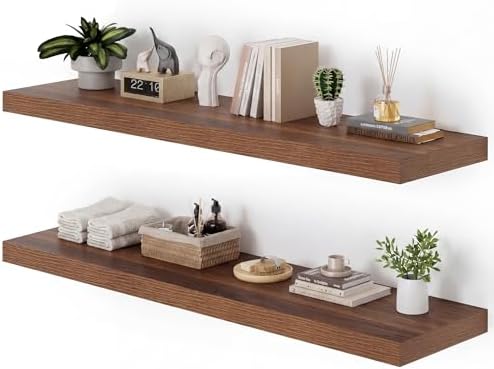 Heimlove 48W x 12D Long Floating Shelf, 12 Inch Deep Floating Shelves by Heimlove