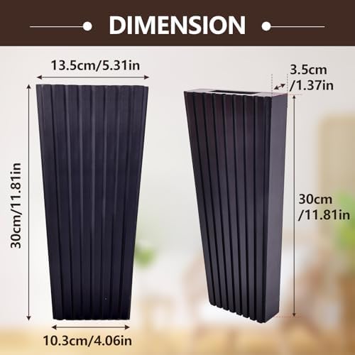 2PCS Wood Wall Planter for Indoor Plants, Wooden Hanging Planter for Dried - Image 4