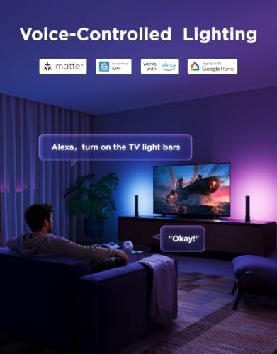 Govee Smart Light Bar, RGBICWW TV Lights - Image 5