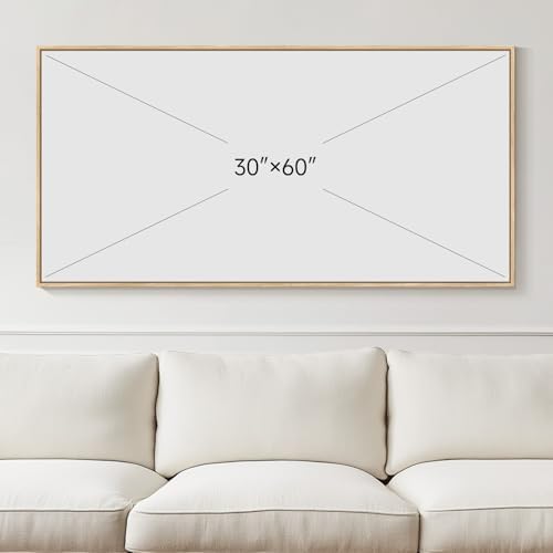 Framed Boho Coastal Ocean Wall Art, Extra Large Beach Decor, 30x60 Inch - Image 4