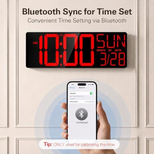 JALL 18" Large Digital Wall Clock - Image 5