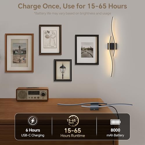 Wireless Wall Sconces Set of Two - Image 5