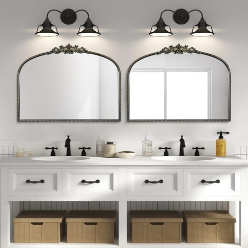 WallBeyond Black Vintage Mirror - Image 5