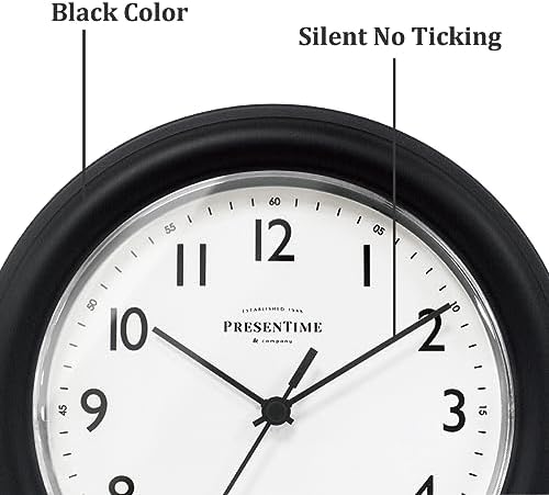 Presentime 8.5" Modern Farmhouse Essential Wall Clock - Image 2