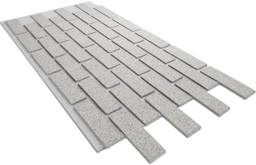EverStone Traditional Faux Brick Panel, Speckled White Color - Image 6