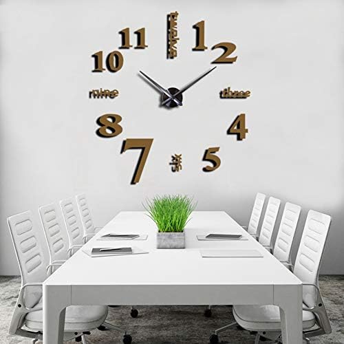 FASHION in THE CITY New 3D DIY Mirror Surface Wall Clocks Modern Design Living - Image 7