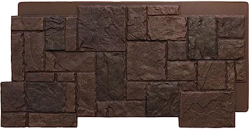 EverStone Castle Rock Faux Stone Panel, Deep Creek Color by EkenaMillwork