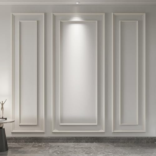 Art3d Premade Bilinear Frame Molding Set, Wainscoting Panels, 3 Whole Frame by Art3d