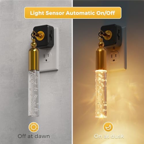 L LOHAS LED Night Lights Plug into Wall 2 Pack 0-100LM Dimmable Night Light - Image 2