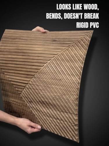 Faux Wood 3D Wall Panels, Wood Grain, Waterproof PVC, Natural Oak - Image 6