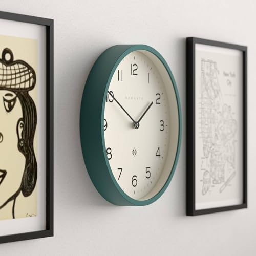 NEWGATE® Number Four Echo wall Clock | Modern Round Clock | 12" | Eden Green | - Image 4