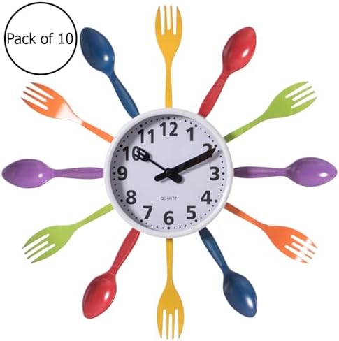 Clockswise Bulk Set of 10PC 14" Oversized Decorative 3D Cutlery Utensil Spoon - Image 5