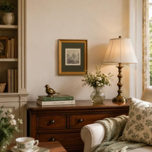 Ymsagrs Gold Frame Vintage Landscape Sketch Canvas Wall Art - Image 5