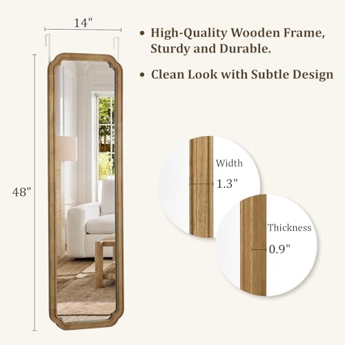 WallBeyond 48" x 14" Full Length Door Mirror - Image 5