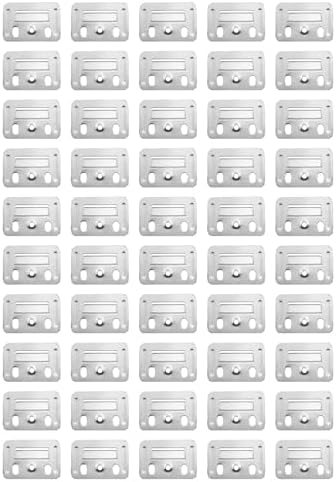 50PCS PVC Buckle Stainless Steel Wall Mounting Clips Clip Fixing Plate Wall by JCBIZ