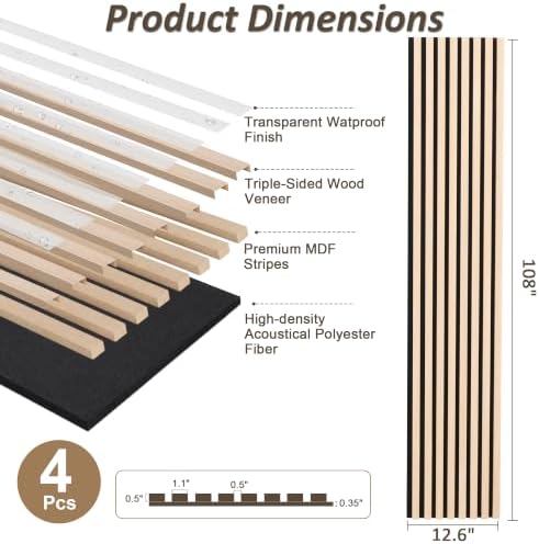 4-Pack Acoustic Wall Panels - Image 2