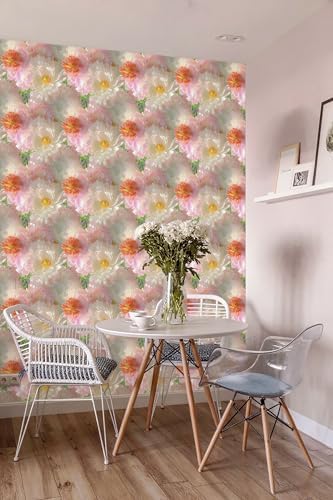 Yasinet Pink Floral Wallpaper Pink Vintage Wallpaper Floral Contact Paper Boho - Image 6