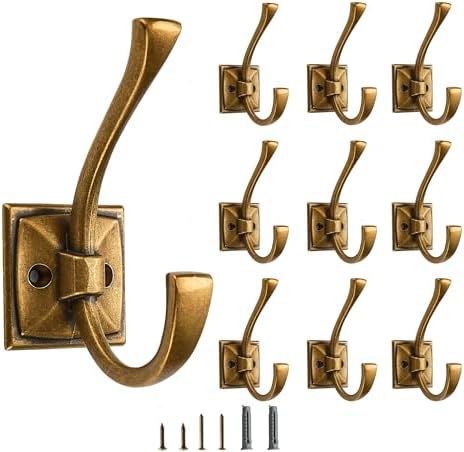 10 Pack Decorative Heavy Duty Towel Hooks by CABDM