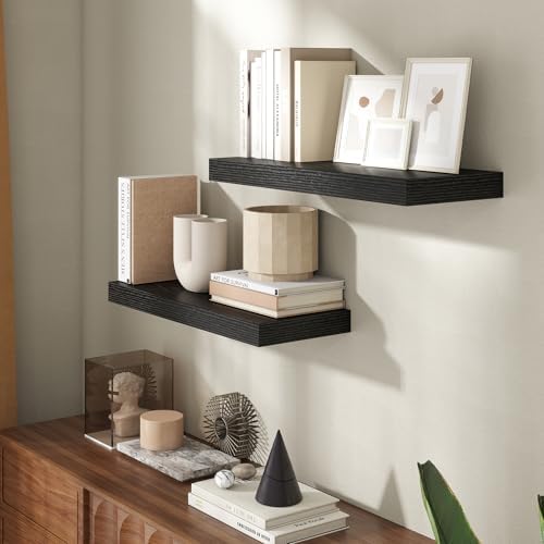 24 Inch Floating shelves for Wall, 8 Inch Deep, Invisible Brackets - Image 2