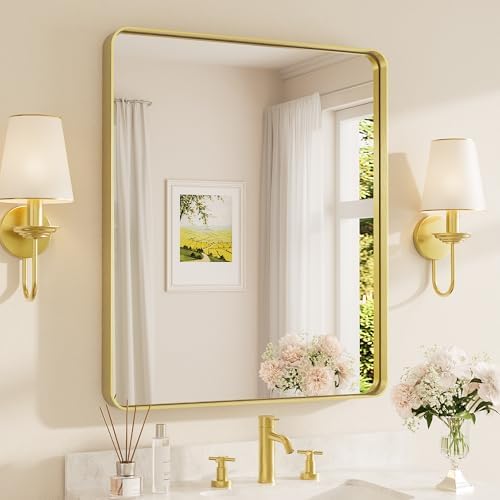 TETOTE 30 x 36 Inch Gold Mirror by TETOTE