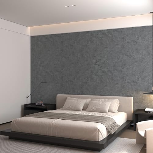 3yecao Grey Concrete Wallpaper Peel and Stick Gray Concrete Contact Paper - Image 6