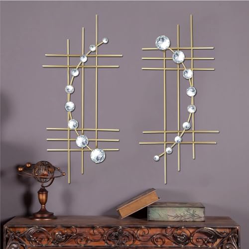 ZEXUIRU 2 Pcs Abstract Metal Art by ZEXUIRU
