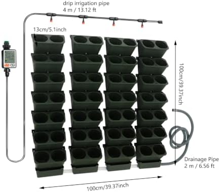 Living Wall Planter Indoor Self Watering 56 Pots Vertical Garden - Image 2