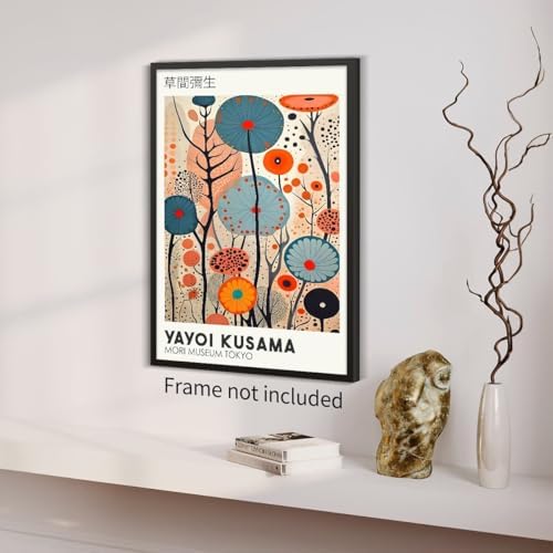 Yayoi. Kusama Wall Art Vintage Japanese Posters Prints Tokyo Aesthetic Painting - Image 5