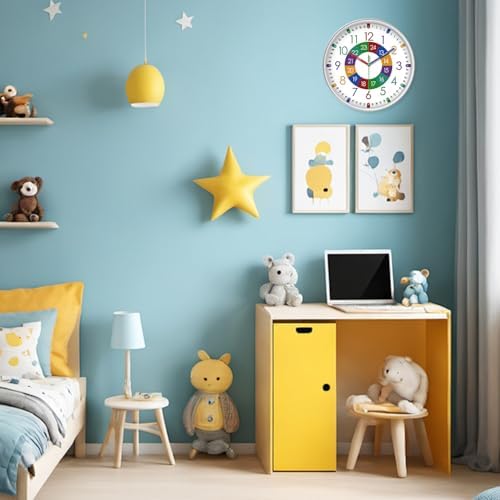 XFM Learning Clock for Kids Learning to Tell Time 14 Inch - Image 3