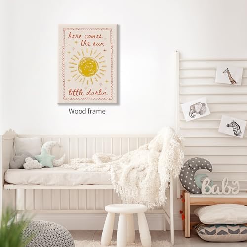 Kids Sun Canvas Wall Art Trendy Inspirational Quote Posters 08x10 inch Framed - Image 6