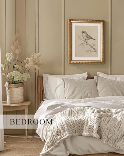 VIYYIEA Vintage Gold Framed Bird Wall Art - Image 5