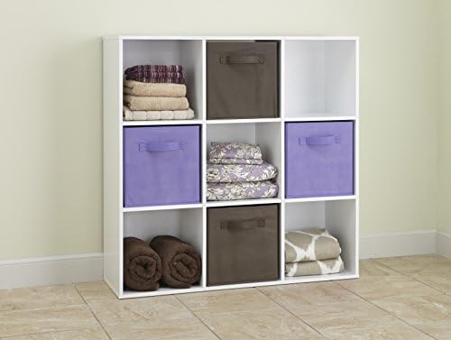 ClosetMaid 9 Cube Laminated Wood Reversible Stackable Open Bookcase Display - Image 2