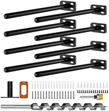 8pcs Wall Shelf Brackets Heavy Duty Floating Shelf Bracket Hidden, Invisible by Crafterspirit