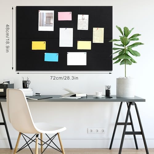 Cork Board Alternative 28" x 19", 6 Pack Felt Bulletin Boards, Pin Board - Image 2