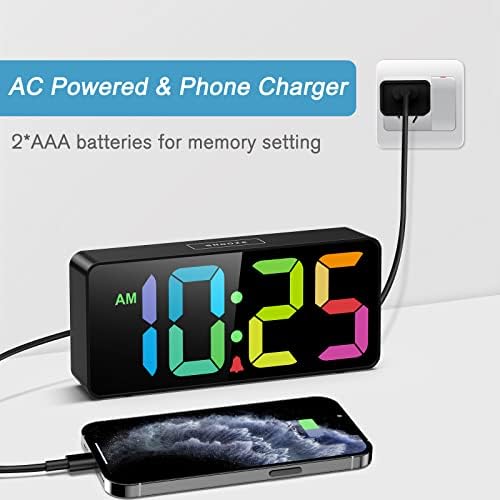 Welgo 7.5 Inches Big Number Alarm Clock - Image 6