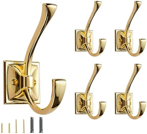 5 Pack Decorative Heavy Duty Towel Hooks by CABDM