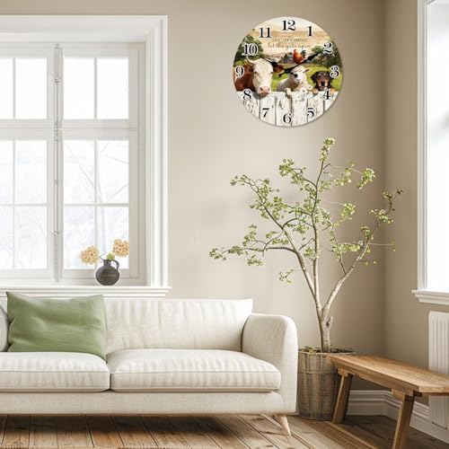 Large Farmhouse Wall Clocks Battery Operated 16 Inch - Image 3