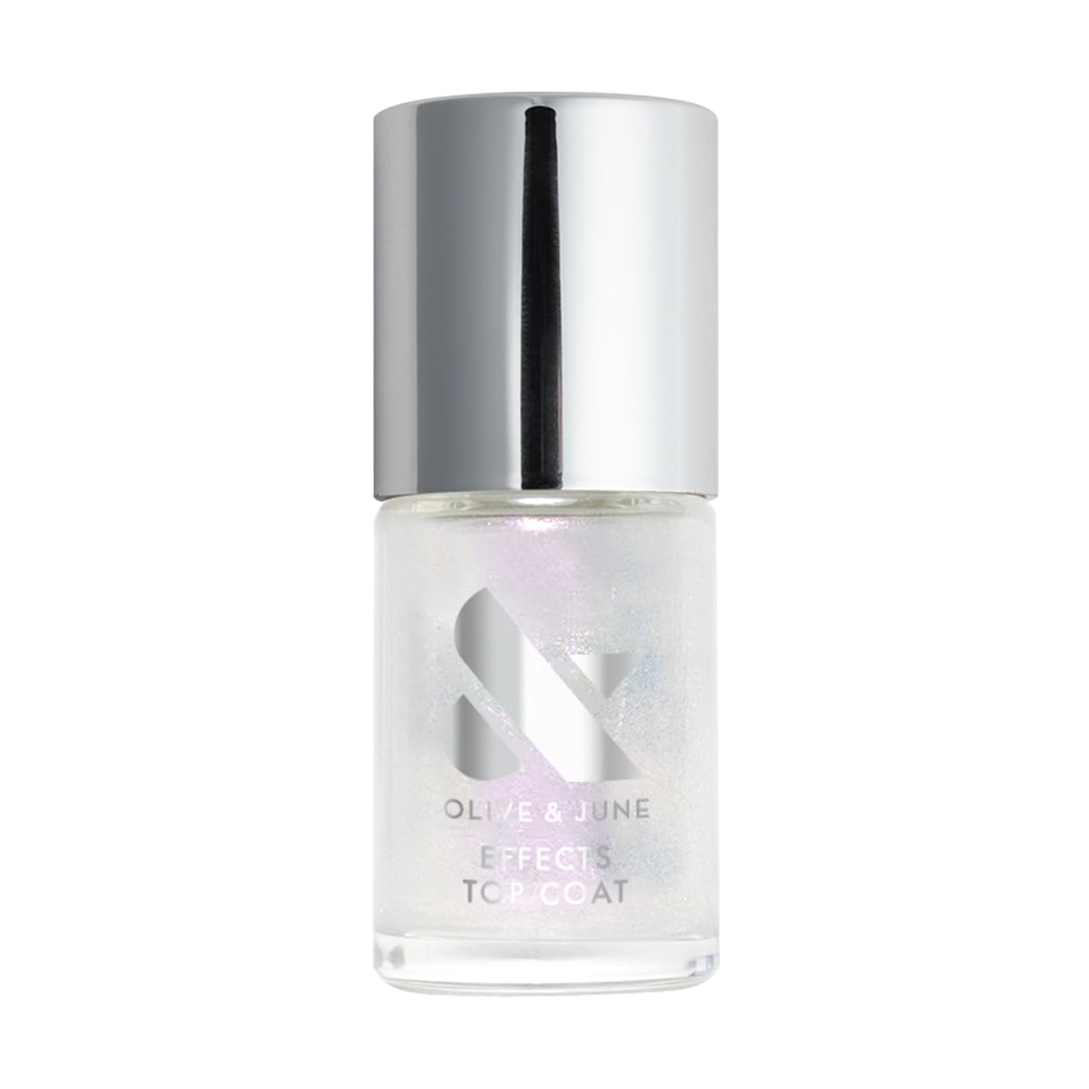 Olive & June Long Lasting Nail Polish Top Coat - Sparkle Fairy | Gel-Like Finish | No Lamp Needed, Lasts up to 10 days | Salon-Quality at Home | Vegan & Cruelty-Free, Chip-Resistant | Iridescent Flake