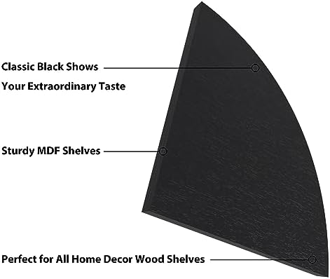 HORLIMER 6 Pack Floating Corner Shelf Wall Mount - Image 4