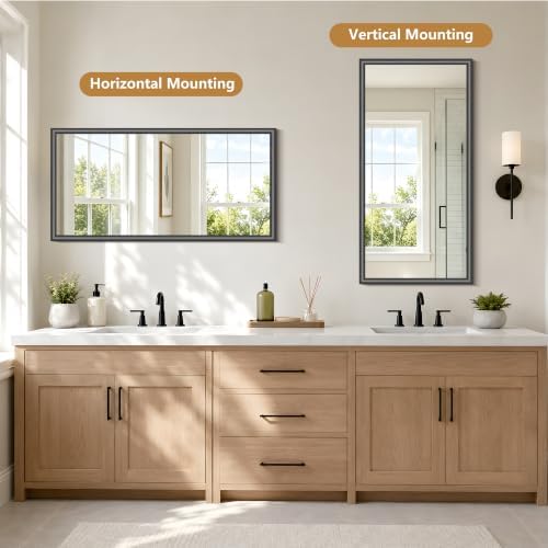 FORBATH Bathroom Mirror for Over Sink, 18x36 Inch Black Vanity Mirror - Image 5