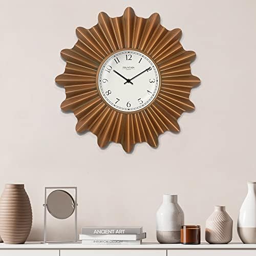 18 Inch Mid Century Vintage Starburst Wall Clock - Image 3