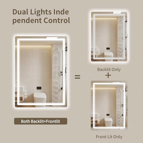 22"x30" LED Bathroom Mirror - Image 2