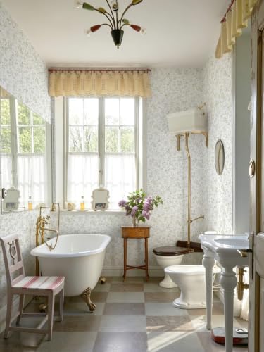 Peel and Stick Wallpaper for Nursery Green Cherry Blossom Waterproof - Image 4