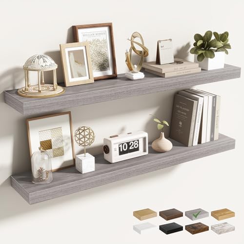 Acovy 36 Inch Floating Shelves for Wall 2 Pack, Wall Mounted Floating Shelf by Acovy