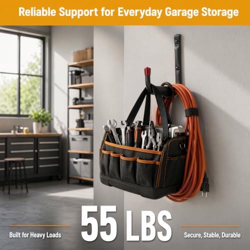 6 Pack Garage Hooks Heavy Duty, Utility Steel Hooks - Image 3