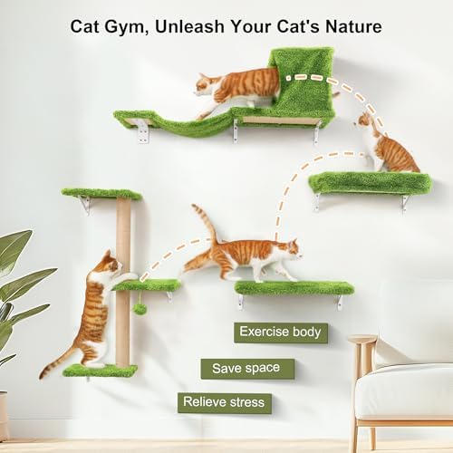 FUKUMARU Cat Wall Shelves, 4 in 1 Set - Image 2