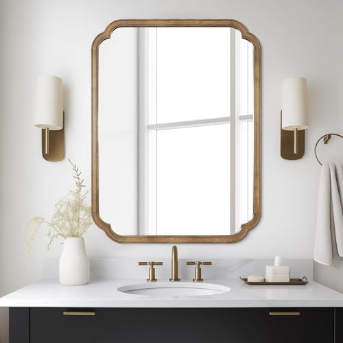 WallBeyond 28" x 40" Rounded Corner Arch Wall Mirror by WallBeyond