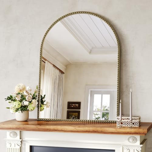 Arched Beaded Mirror by Brauthon