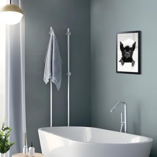 Funny Bat Bathroom Wall Art, Gothic Farmhouse Bat Wall Decor Painting, Humorous - Image 7