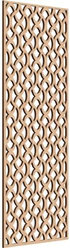 Resort Decorative Pierced Fretwork Wood Wall Panels, 19 3/8"W x 49 3/8"H x 3/8"T by EkenaMillwork